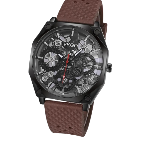 Montre pour Homme Modèle Quartz #BRUN